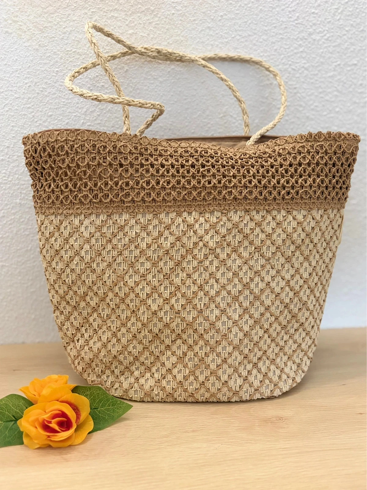 Bolsa Bohème Chic – 100% papel trançado – photo 5